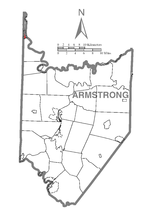 Location in Armstrong County