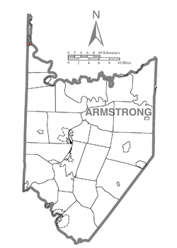 Vị trí trong Quận Armstrong, Pennsylvania