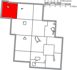 Location of Thorn Township in Perry County