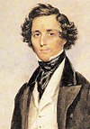 Portrait of Mendelssohn, 1839.