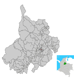 Location of the municipality and town of San Gil in the Santander Department of Colombia.