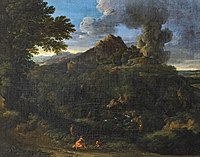 Пожар в Тиволи. 1670-е. Холст, масло. Музей Энгра, Монтобан