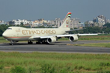 Etihad Cargo Boeing 747-8F by die Hazrat Shahjalal-lughawe in Dhaka