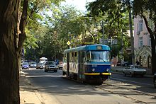 An Odesa tram on Sofievska Street Odesa, Sofijska, tramvaj.jpg