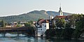 Altstadt von Olten mit Holzbrücke über die Aare