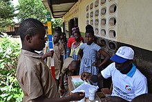 Eliminating NTDs in Cote d'Ivoire through education and distribution of anti-parasitic drugs On the Road to Eliminating Neglected Tropical Diseases in Cote d'Ivoire (29464931444).jpg