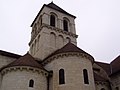 Le chevet et le clocher de l'église.