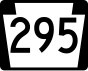 PA Route 295 marker