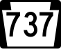 PA Route 737 marker