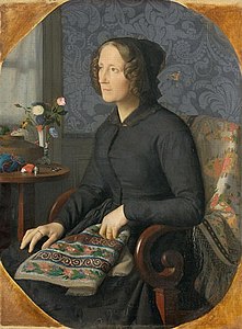 Portrait de Madame Henri-Jean-Pierre Picou, mère de l'artiste, 1846, musée des Beaux-Arts de Nantes.