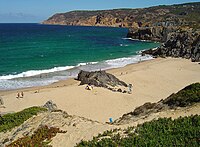 Playa (Praia) do Abano - Cascais,Portugal - Vista de la carretera