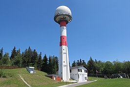 Radartoren in Hočko Pohorje