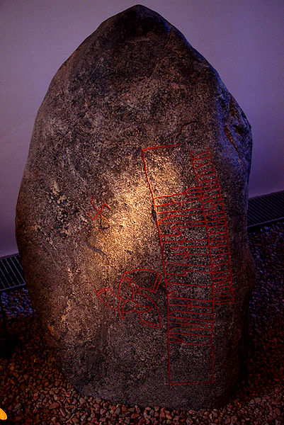File:Runestone from Snoldelev, East Zealand, Denmark.jpg