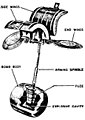 SD 2 - Open: wings have flipped open and screw threads at the base of arming spindle are visible: fuze is now armed.