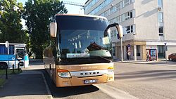 Setra S 415 GT-HD típusú busz Egerben