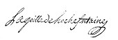 signature de François-Nicolas Lagoile de Lochefontaine