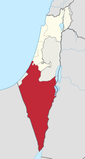 Localisation de Bersabée en Israël