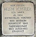 Der Stolperstein für Helene Künstler