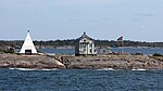 Die Insel Storlandet mit der ehemaligen Lotsenstation Kobba Klintar