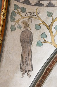 Detail im Fresko: Judas
