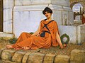 The Flower Girl by John William Godward