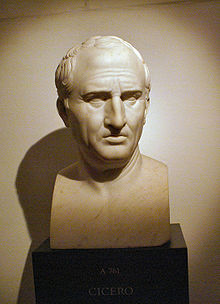 Marcus Tullius Cicero mellszobra (Bertel Thorvaldsen alkotása, 1799–1800)
