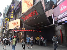 An entrance to the Times Square-42nd Street and Port Authority Bus Terminal stations Times Square-42nd Street Entrance.JPG