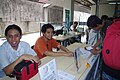 Butch Bustria and Jojit Ballesteros of Wikimedia Philippines at the booth at the TIP CITE week