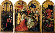 ロベルト・カンピン『セイラーンの三連祭壇画』1425年頃