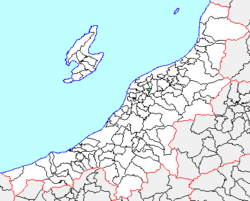 月潟村の県内位置図