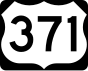 U.S. Route 371 marker