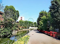 View of the Naviglio della Martesana towards Crescenzago.