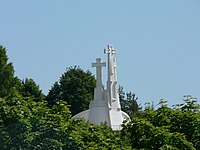 Three Crosses on the hill of the same name in Vilnius, Lithuania