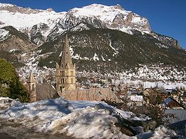 A view of Vallouise in winter