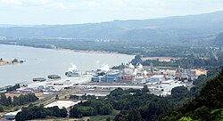 Paper mill from Bradley State Scenic Viewpoint