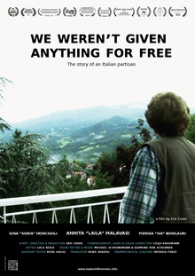 English poster of "We Weren't Given Anything for Free"