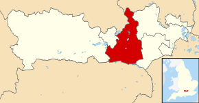Poziția localității Wokingham District