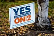 Yes on 2" campaign sign, November 2, 2021