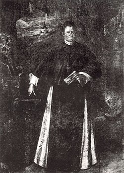 Portrét opata Václava Vejmluvy od Simoneho Gionimy (Muzeum knihy, Žďár nad Sázavou)
