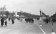 Az 1960-as évekbeli tervpályázat helyszíne (Felvonulási tér)