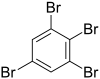 Struktur von 1,2,3,5-Tetrabrombenzol