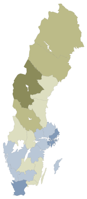 1994 Swedish EU membership referendum by county.svg