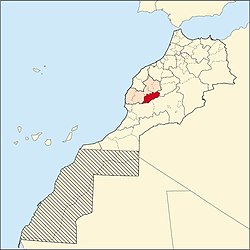 モロッコ国内の位置