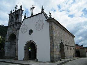 Vista da Igreja de Gatão. Fotografia de 1892.