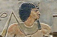 Аменемхет I на рельєфі з його гробниці в районі Лішта
