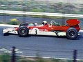 Mario Andretti az 1969-es német nagydíjon a négykerékhajtású Lotus 63-mal