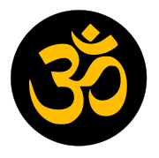 Om Aum Om gold circle black.svg