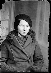 Portrait of a young woman in Romania, c. 1930s.