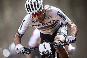 Nino Schurter beim Mountainbike World Cup in Nové Město