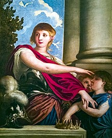 Cornélie mère des Garques - Alessandro Varotari - Ca' Rezzonico 1620